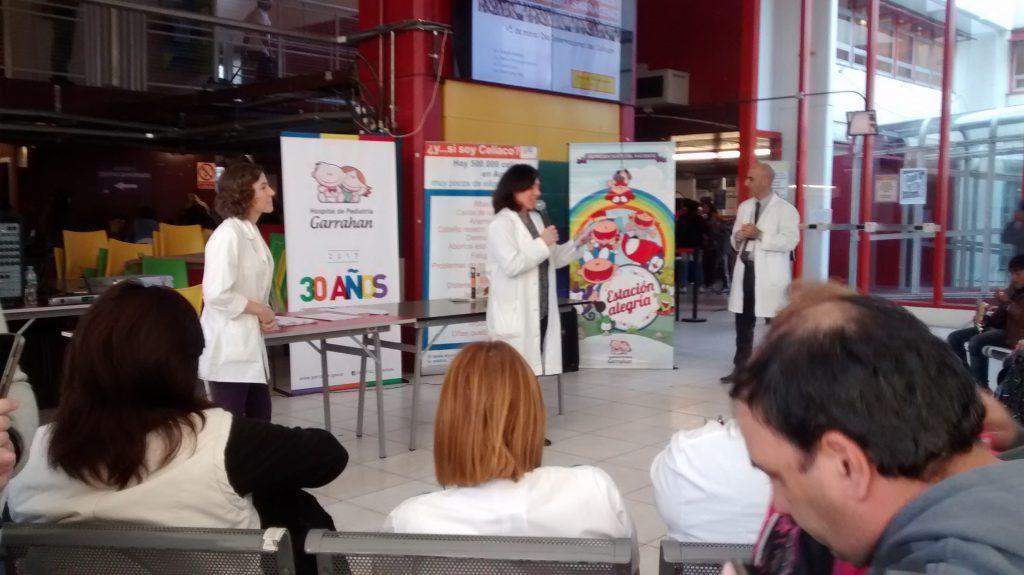 Charlas sobre celiaquía en el Garrahan