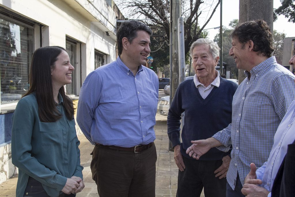 Jorge Macri y Gustavo Posse recorrieron la calle Paraná