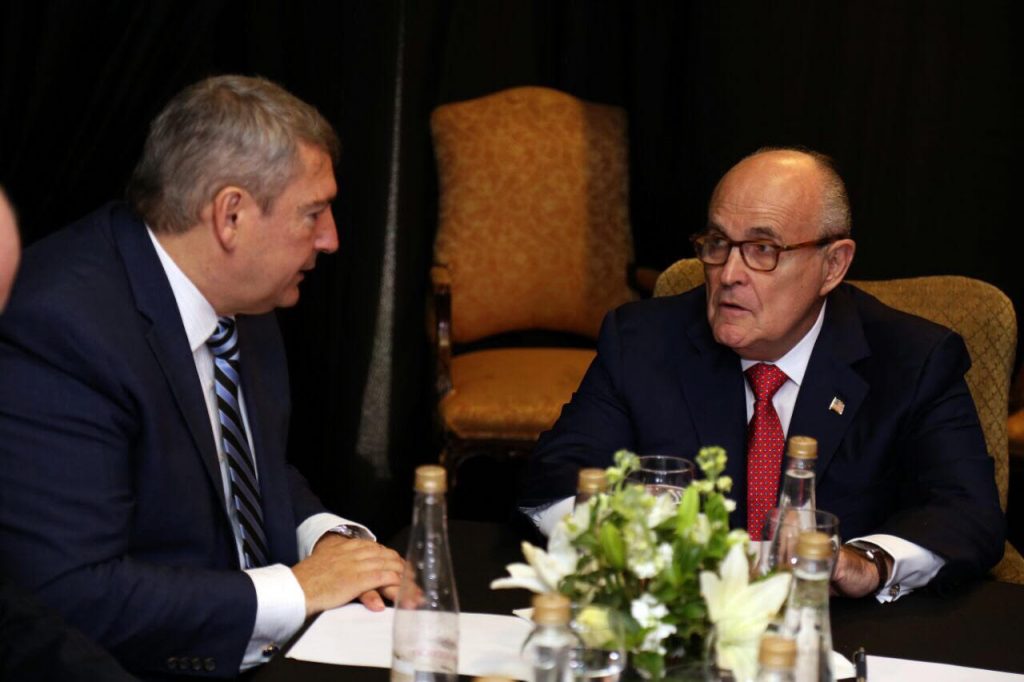 El ex alcalde de Nueva York visitó Pilar
