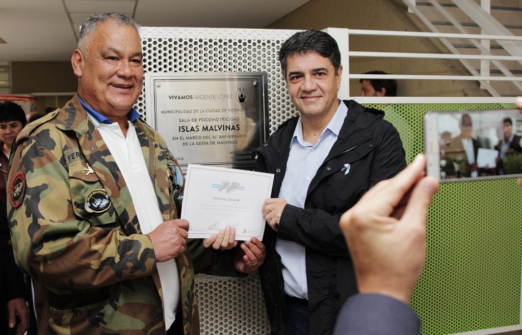 Reconocimiento a ex combatientes en Vicente López
