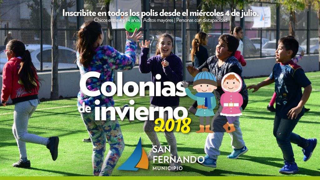 Inscripción para colonias de invierno en San Fernando