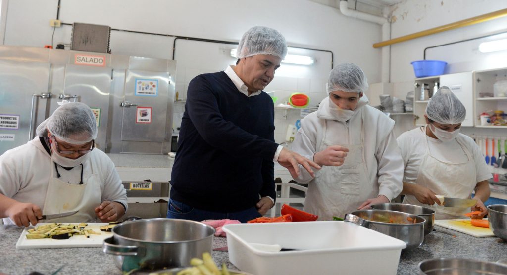 Recorrida por el centro de formación laboral