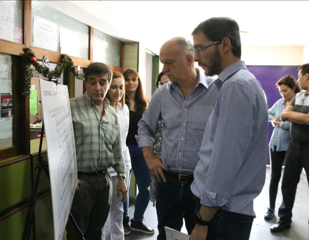 GRINDETTI SUPERVISÓ OBRAS EN LA UNIDAD SANITARIA RAMÓN CARRILLO