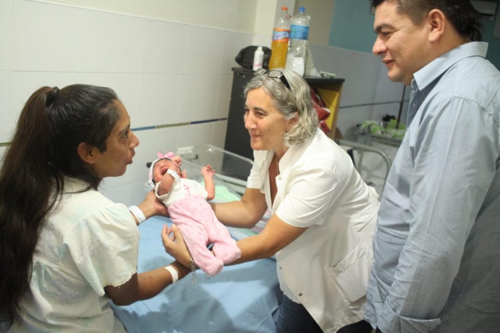 Amparo, la primera bebé pilarense del 2019