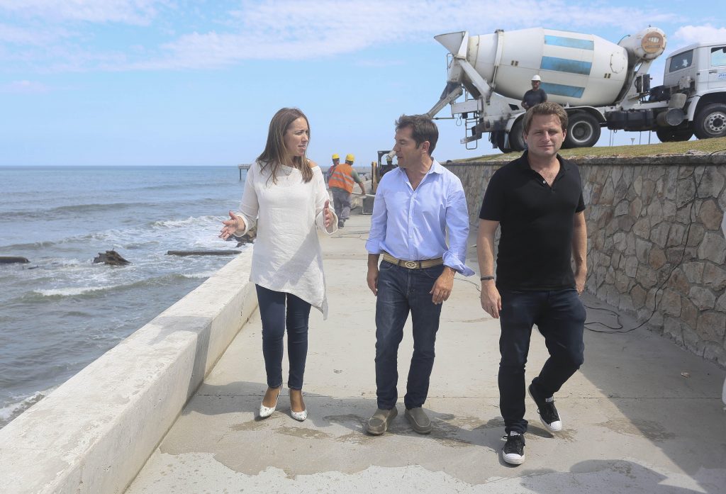 VIDAL RECORRIÓ LAS OBRAS DEL PASEO COSTANERA DE MIRAMAR