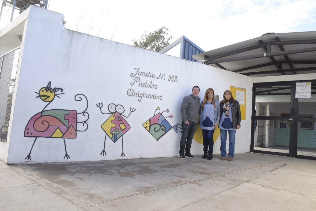 Nardini visitó el Jardín de Infantes Nº 913 de Los Polvorines