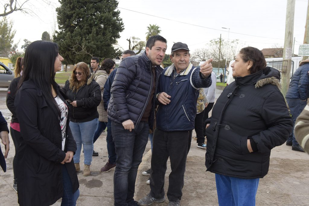 Leo Nardini visitó el barrio San Pascual