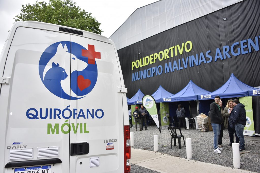 El nuevo quirófano móvil para mascotas, se suma a “Malvinas sos vos”