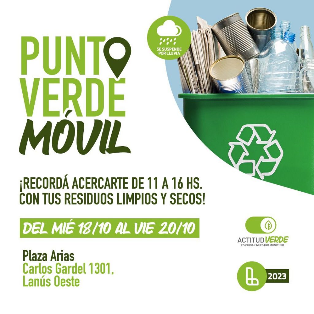 NUEVO PUNTO VERDE MÓVIL EN LANÚS OESTE