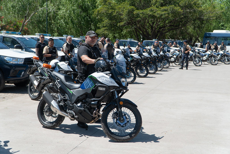 Nuevas motos para patrullar las zonas más transitadas de San Isidro