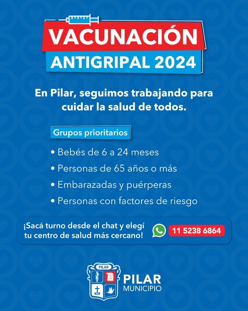 En Pilar, los vecinos ya se pueden vacunar contra la gripe de forma gratuita
