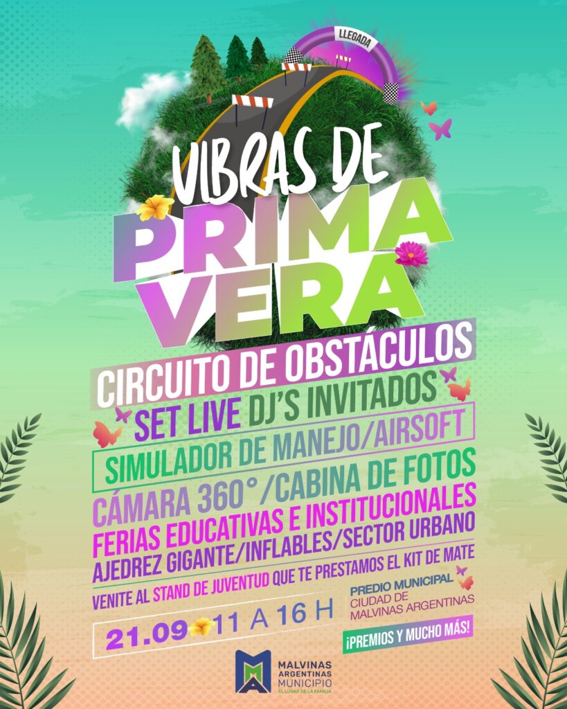 Este 21 de septiembre se celebrará con “Vibras de Primavera” en Malvinas Argentinas