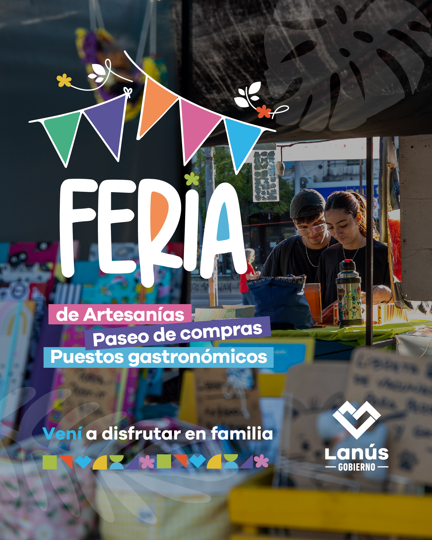 Lanús Gobierno confirmó nuevas jornadas de Feria de Artesanías, Paseo de Compras y Puestos Gastronómicos