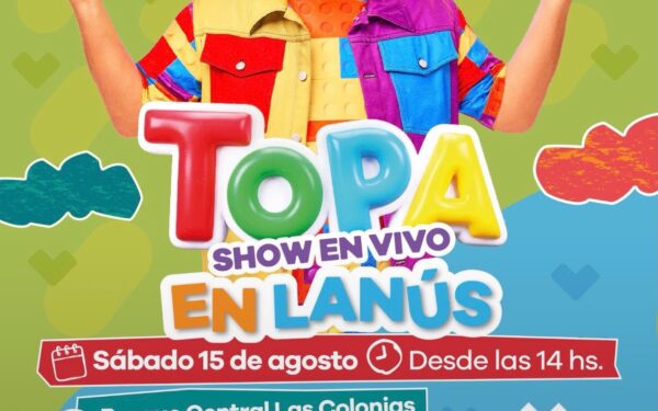 Topa estará en Lanús por el Día de la Infancias