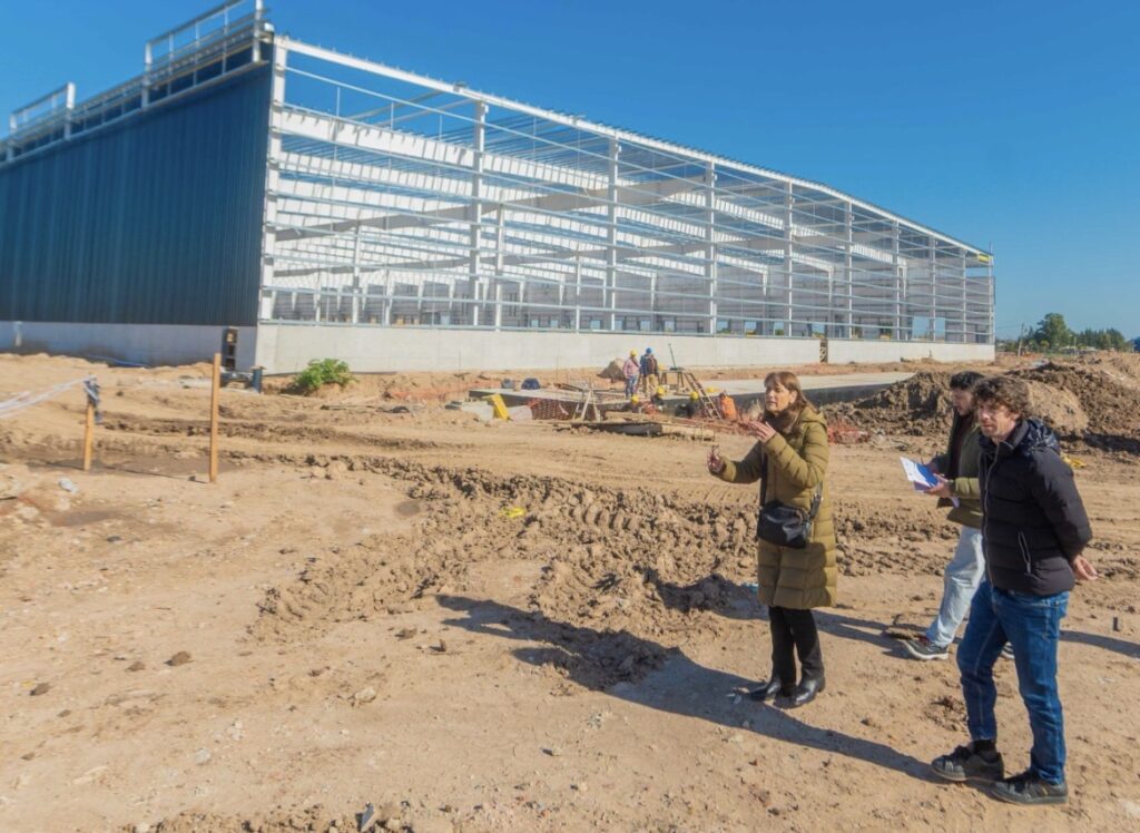 Juan Andreotti visitó el avance del Parque Industrial