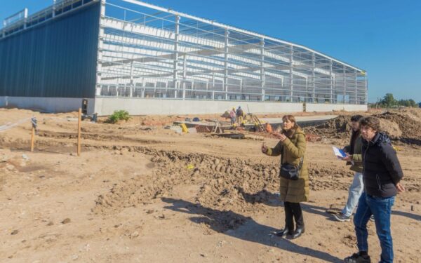 Juan Andreotti visitó el avance del Parque Industrial