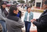 Mayra y Eva Mieri recorrieron importantes obras de pavimentación