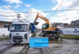 Avanzan las obras de pavimentación en Villa Obrera