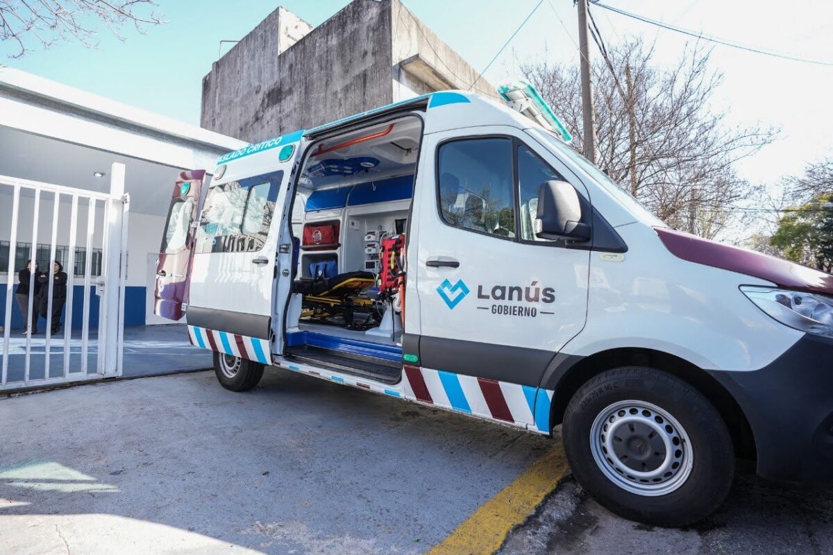 Nueva unidad de traslados críticos en Lanús