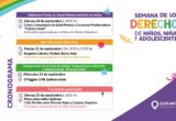 SE ANUNCIA EL CRONOGRAMA DE ACTIVIDADES POR LA SEMANA DE LOS DERECHOS DE LOS NIÑOS, NIÑAS Y ADOLESCENTES