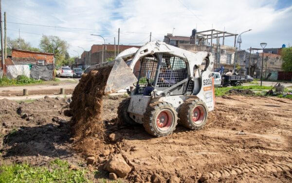 Más obras en el Parque Lineal del Oeste en Lanús